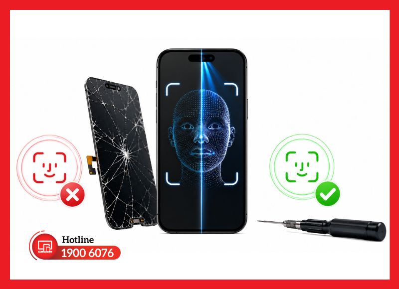 Nguyên nhân khiến Face ID có thể bị lỗi sau khi thay màn hình