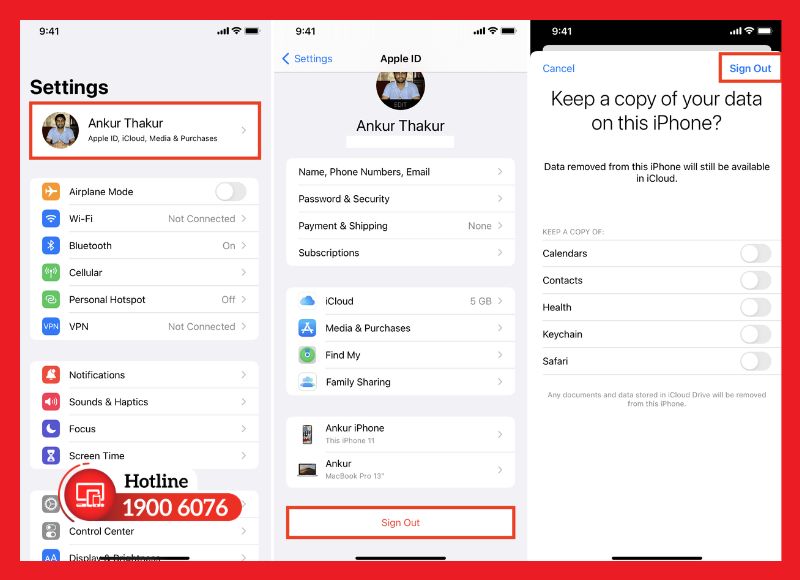 Kiểm tra Apple ID và thông tin đăng nhập trước khi mang máy đi sửa