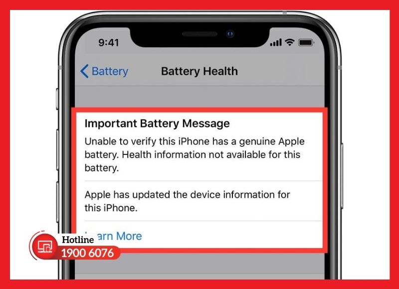Trường hợp cần chạy chẩn đoán sau khi thay pin iPhone