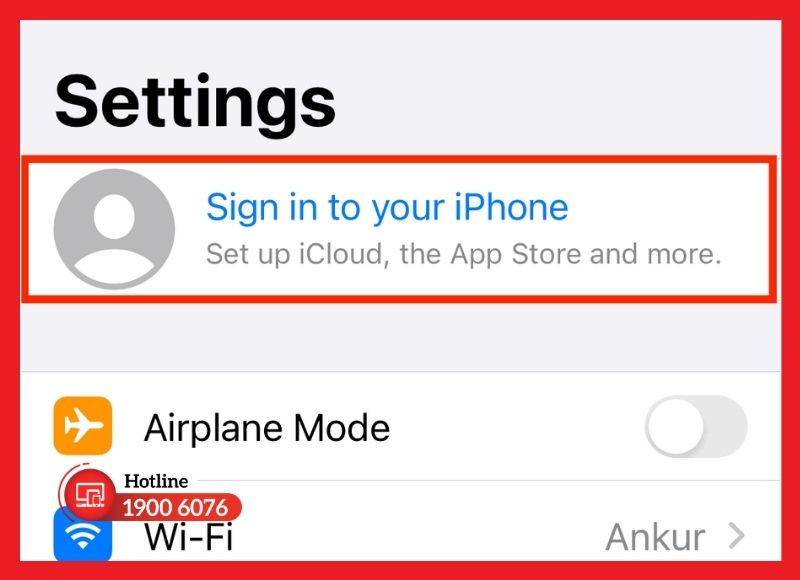 Có thể đăng xuất iCloud để tăng bảo mật khi sửa chữa