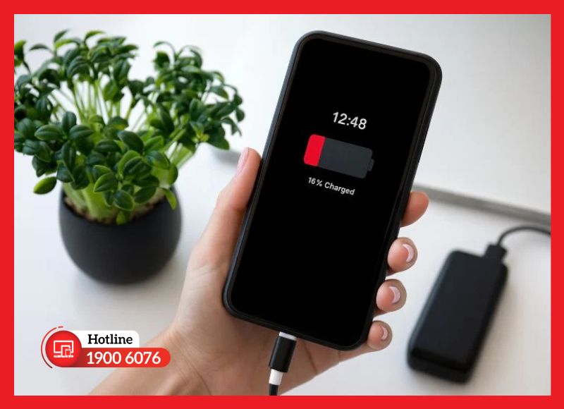 Cảnh báo pin giảm đáng kể xuất hiện khi dung lượng xuống ~79-80%